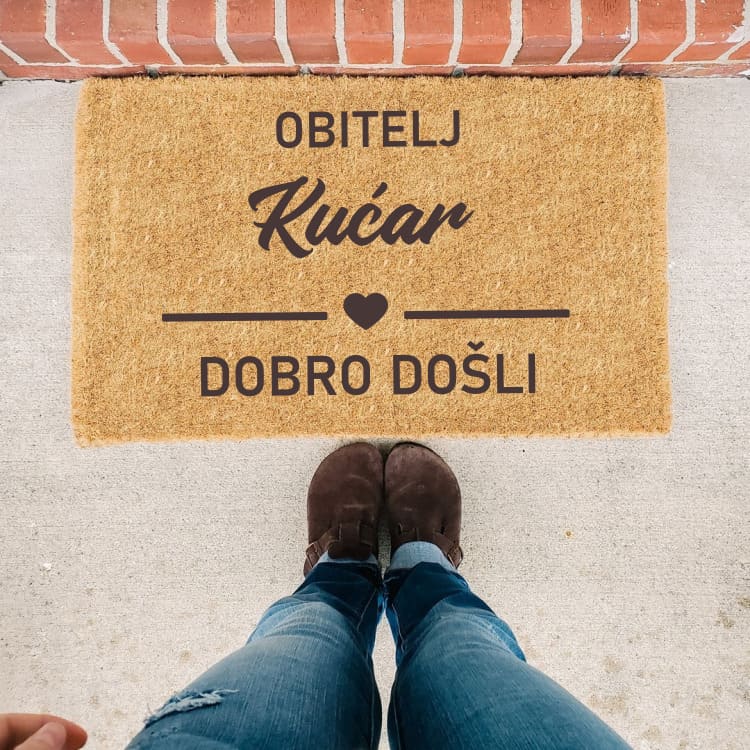 obitelj srce Otirač OBITELJ SRCE - Slika 1