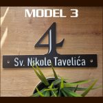 Moderni kućni broj - DUO